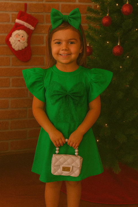 Vestido Infantil com Laço - comprar online