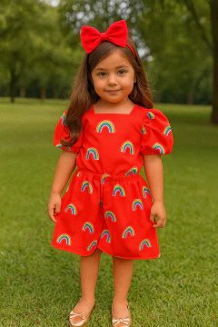 Macaquinho lastex arco íris - comprar online