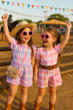 Macaquinho xadrez - Mariana Store KIDS