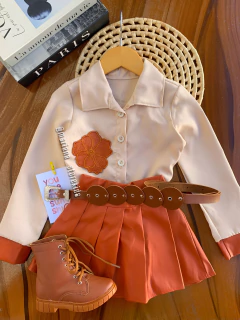 Conjunto courino saia - Mariana Store KIDS