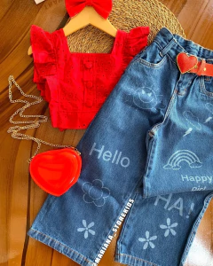 Calça jeans Wed leg - comprar online