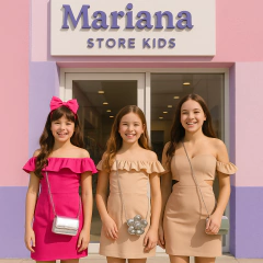 Vestido juvenil alfaiataria - loja online