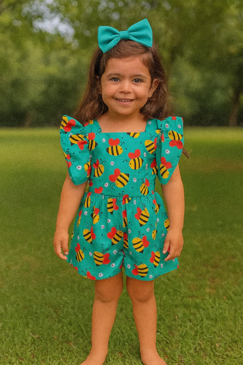 Macaquinho abelhinha látex costas - comprar online