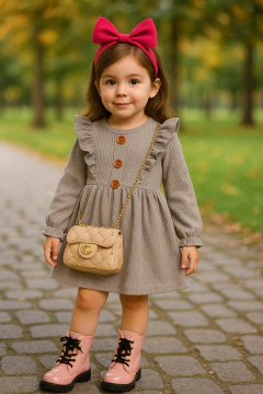 Vestido manga comprida