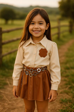 Conjunto courino saia - comprar online