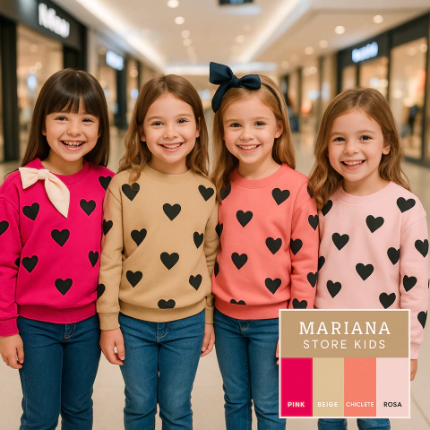 Casaco moletom gola careca