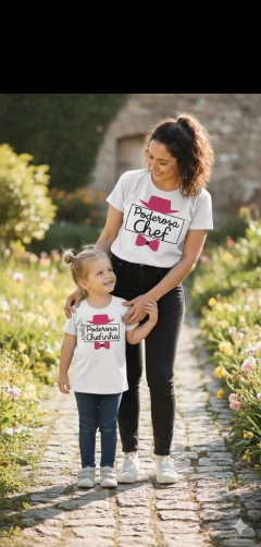 Kit Camisetas Poderosa Chefinho e Chefinha