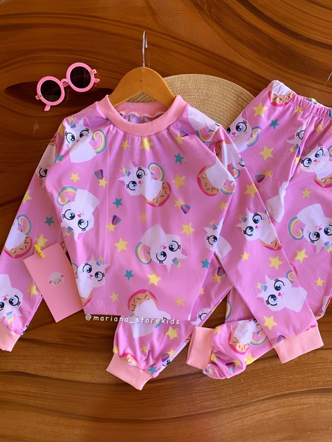 pijama gatinha em suede