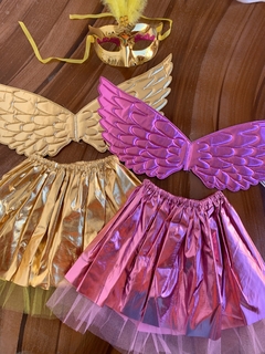 Kit fantasia asa+saia metalizada