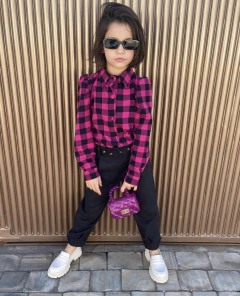 camisa xadrez pink - comprar online