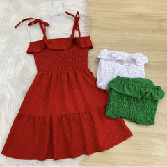 Vestido pipoca babadinho
