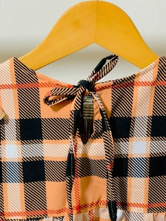 Vestido xadrez manga comprida na internet