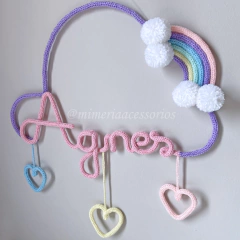 Porta Maternidade Tricotin Agnes + Chuva de Amor + Arco Íris na internet