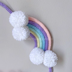 Porta Maternidade Tricotin Agnes + Chuva de Amor + Arco Íris - Mimeria Acessórios