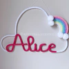 Porta Maternidade Tricotin Alice + Arco Íris