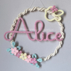 Porta Maternidade Tricotin Alice + Macramê
