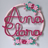 Porta Maternidade Tricotin Ana Clara + Aro + Flores
