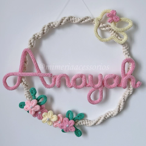 Porta Maternidade Tricotin Anayah + Macramê - comprar online