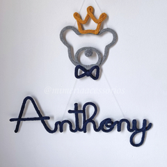 Porta Maternidade Tricotin Anthony + Urso Príncipe
