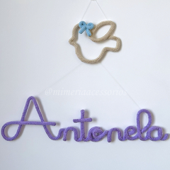 Porta Maternidade Tricotin Antonela + Passarinho - comprar online
