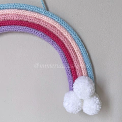 Enfeite Arco Íris Tricotin - Mimeria Acessórios