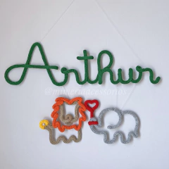 Porta Maternidade Tricotin Arthur + Animais - comprar online