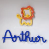 Porta Maternidade Tricotin Arthur + Leão