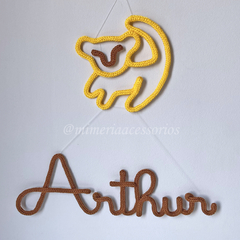 Porta Maternidade Tricotin Arthur + Rei Leão