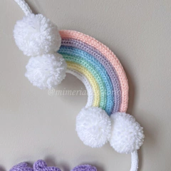 Porta Maternidade Tricotin Aurora + Chuva de Amor + Arco Íris - Mimeria Acessórios