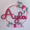 Porta Maternidade Tricotin Ayla + Aro + Flores