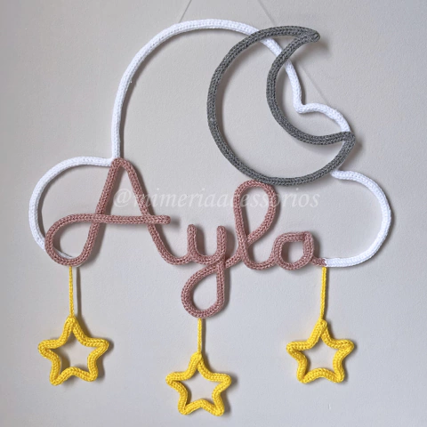 Porta Maternidade Tricotin Ayla + Lua e Estrelas - comprar online