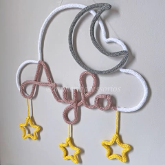 Porta Maternidade Tricotin Ayla + Lua e Estrelas - comprar online