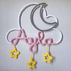 Porta Maternidade Tricotin Ayla + Lua e Estrelas