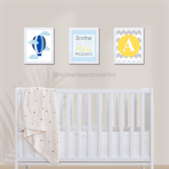 Kit de Quadros Decorativos Balão