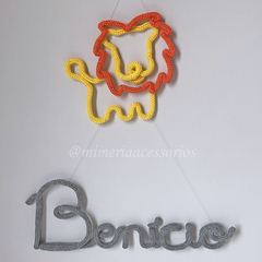 Porta Maternidade Tricotin Benício + Leão