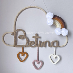 Porta Maternidade Tricotin Betina + Chuva de Amor + Arco Íris