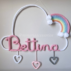 Porta Maternidade Tricotin Bettina + Chuva de Amor + Arco Íris