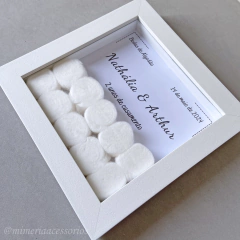 Quadro de Origami Bodas de Algodão Nathália e Arthur na internet