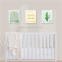 Kit de Quadros Decorativos Cacto