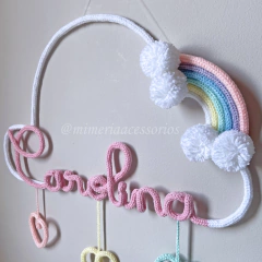 Porta Maternidade Tricotin Carolina + Chuva de Amor + Arco Íris na internet