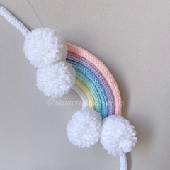 Porta Maternidade Tricotin Catarina + Chuva de Amor + Arco Íris - Mimeria Acessórios