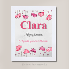 Quadro Significado Clara - comprar online