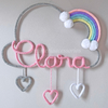 Porta Maternidade Tricotin Clara + Chuva de Amor + Arco Íris