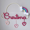 Porta Maternidade Tricotin Cristina + Chuva de Amor + Arco Íris