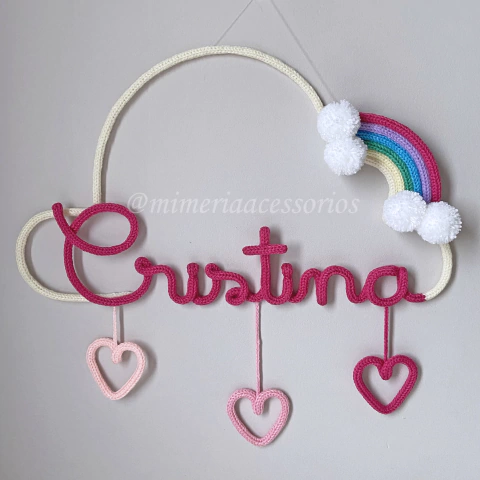 Porta Maternidade Tricotin Cristina + Chuva de Amor + Arco Íris - comprar online