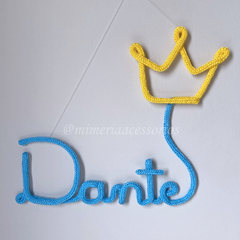 Porta Maternidade Tricotin Dante + Coroa de Príncipe