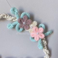Porta Maternidade Tricotin Diana + Arco Macramê + Flores na internet