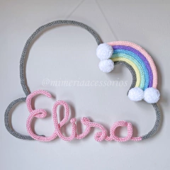 Porta Maternidade Tricotin Elisa + Arco Íris - comprar online