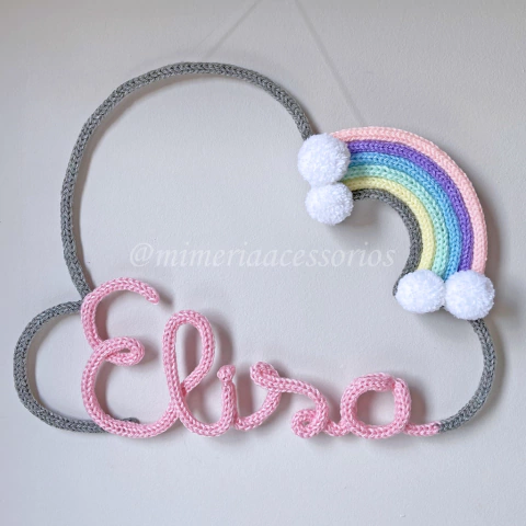 Porta Maternidade Tricotin Elisa + Arco Íris - comprar online