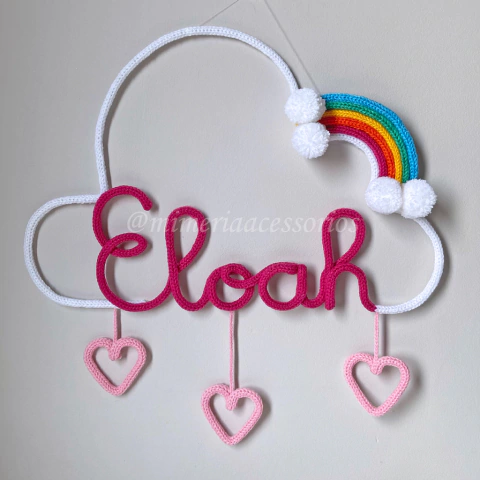 Porta Maternidade Tricotin Eloah + Chuva de Amor + Arco Íris - comprar online